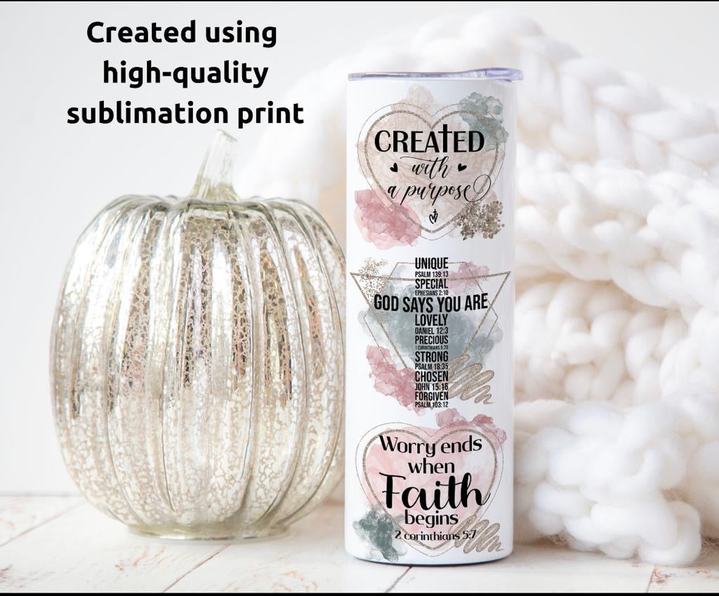 Christian Affirmations Tumbler