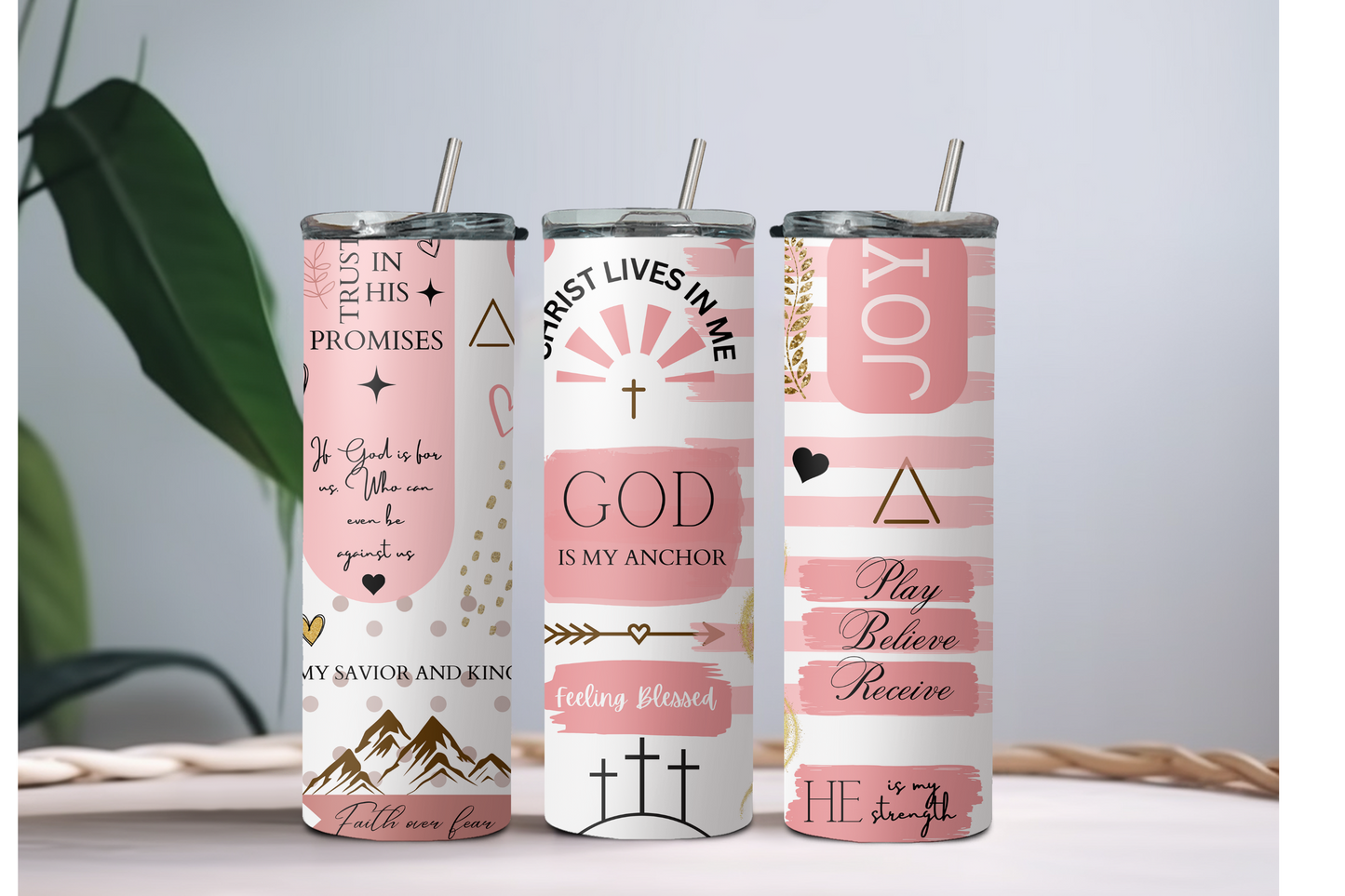 God is my Anchor 20 oz Stainless steel Tumbler