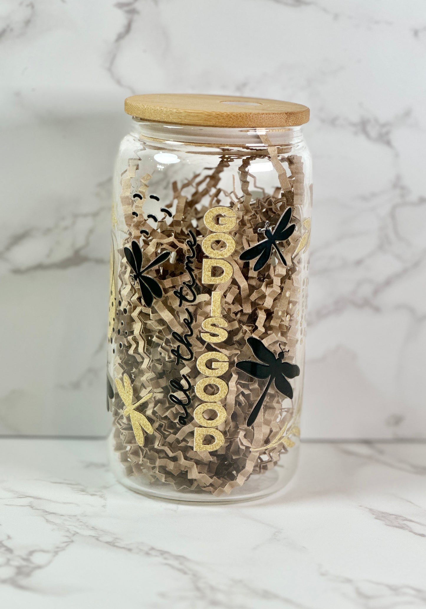 God is Good Glass Tumbler