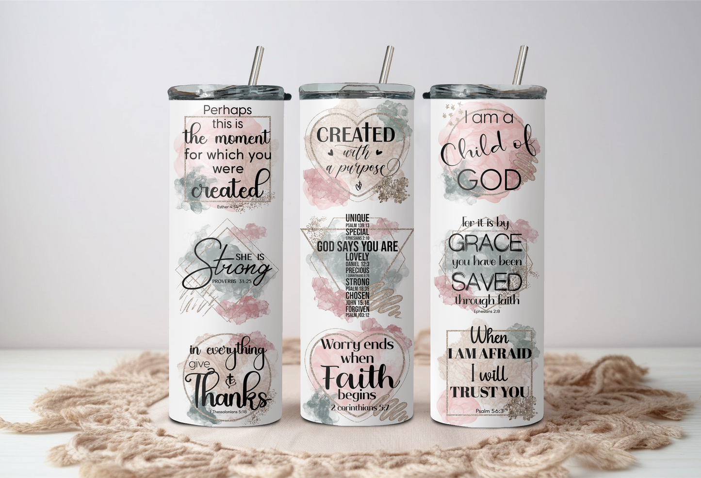 Christian Affirmations Tumbler