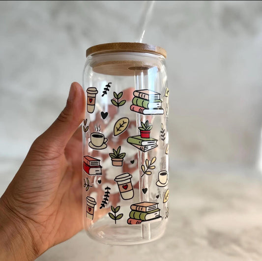 Book Coffee Glass cup